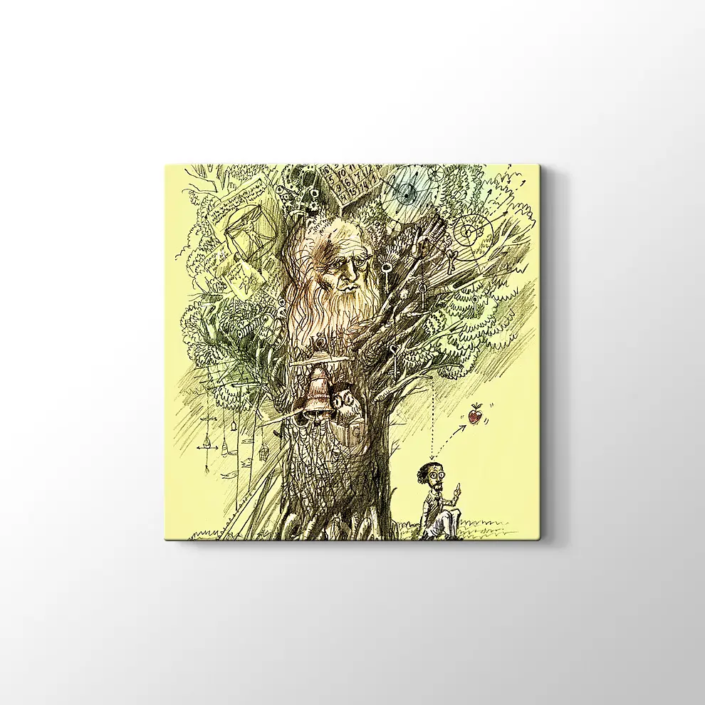 Bilgi Ağacı Kanvas Tablo