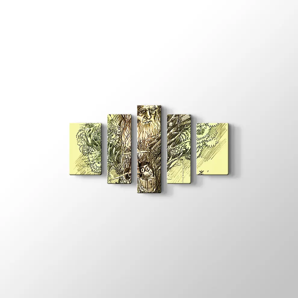 Bilgi Ağacı Kanvas Tablo