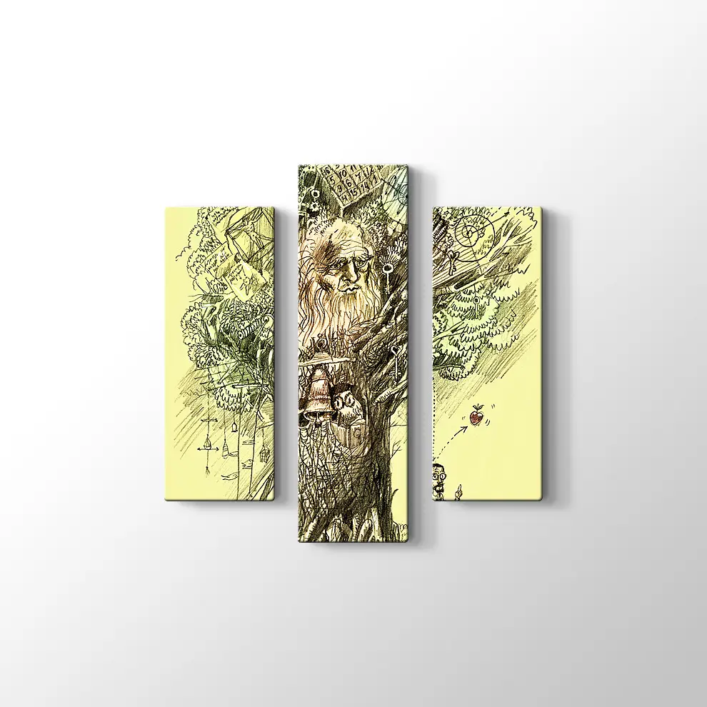 Bilgi Ağacı Kanvas Tablo