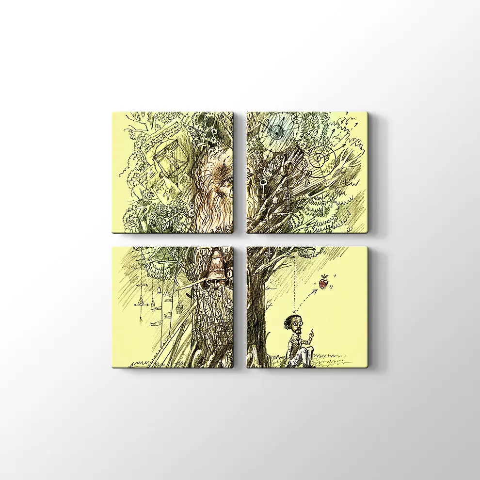 Bilgi Ağacı Kanvas Tablo