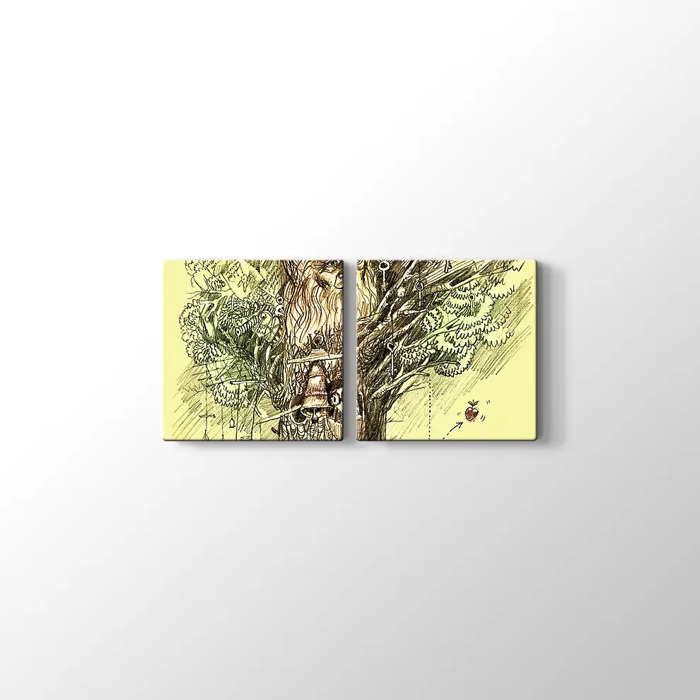 Bilgi Ağacı Kanvas Tablo