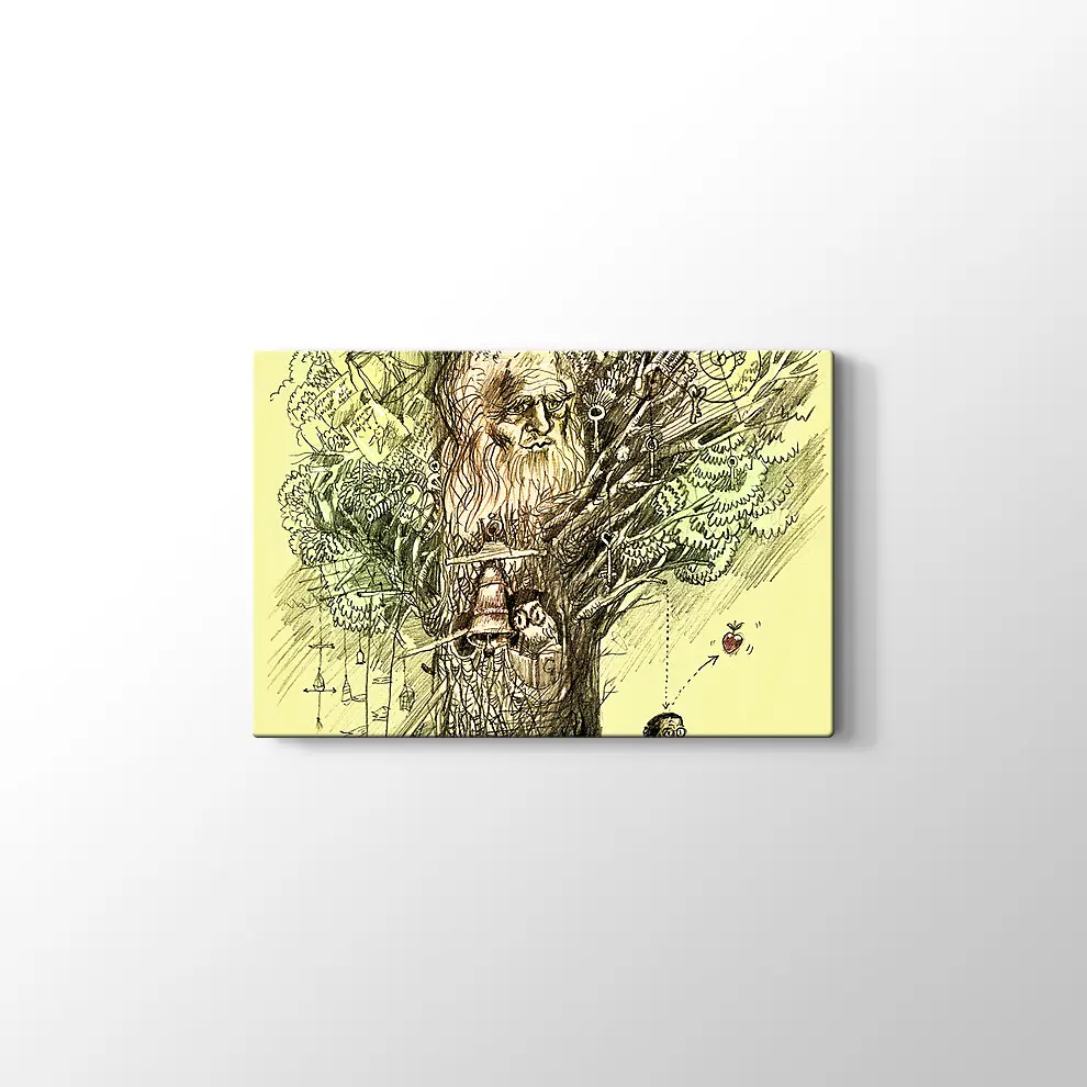 Bilgi Ağacı Kanvas Tablo