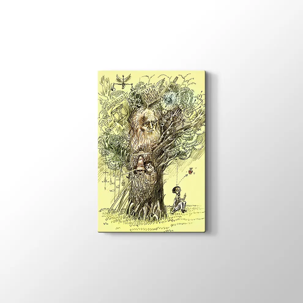 Bilgi Ağacı Kanvas Tablo