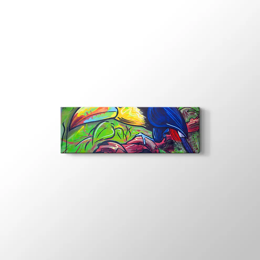 Sokak Sanatı Komik Tucan Kanvas Tablo