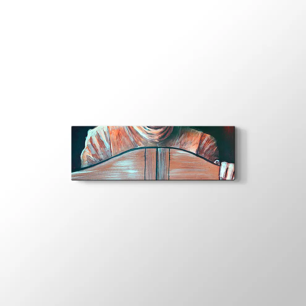 Bardan Çıkan Kovboy Kanvas Tablo