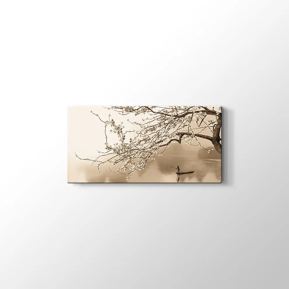 Japon Çiçeği Ağacı Kanvas Tablo