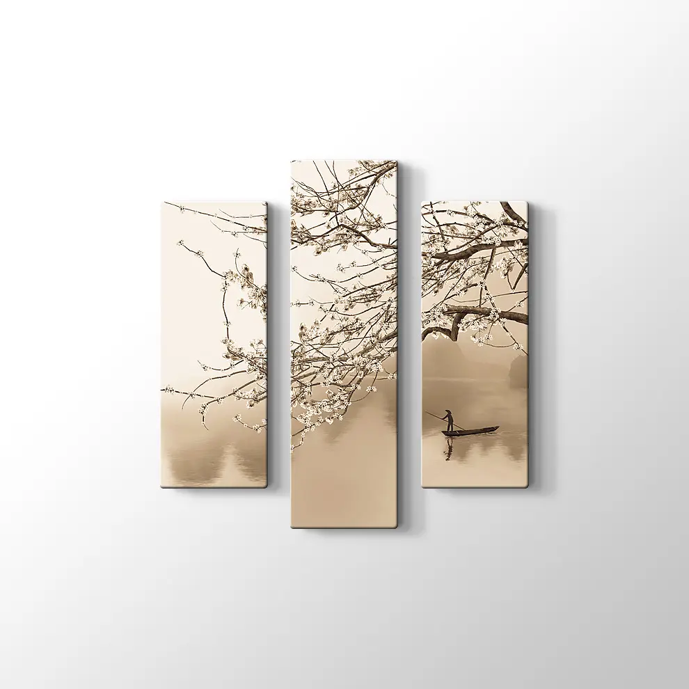 Japon Çiçeği Ağacı Kanvas Tablo