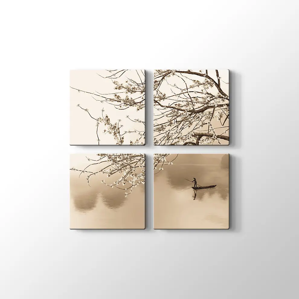 Japon Çiçeği Ağacı Kanvas Tablo