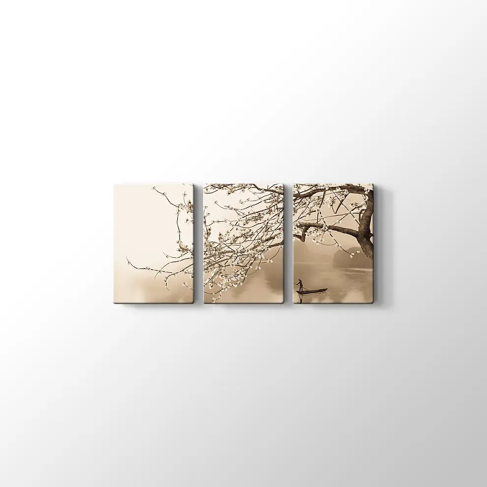 Japon Çiçeği Ağacı Kanvas Tablo