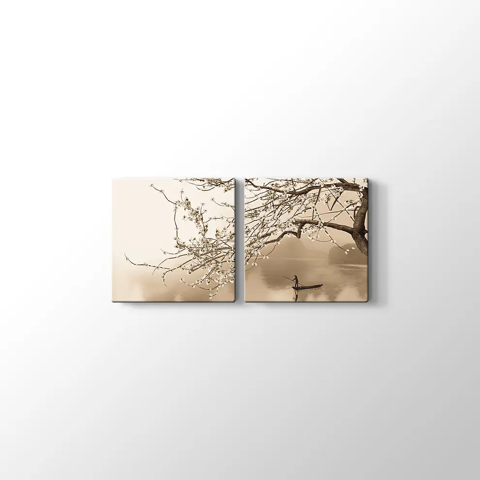 Japon Çiçeği Ağacı Kanvas Tablo