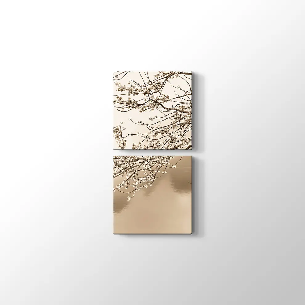 Japon Çiçeği Ağacı Kanvas Tablo