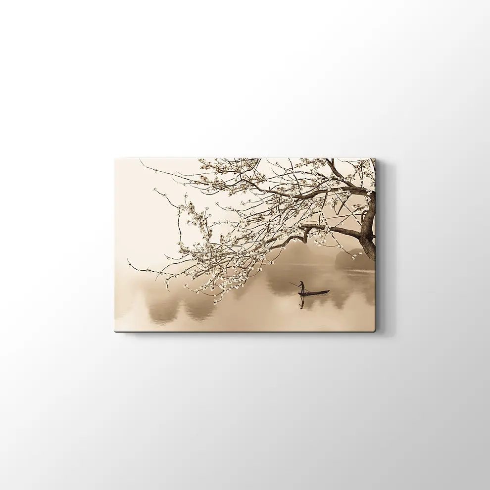 Japon Çiçeği Ağacı Kanvas Tablo