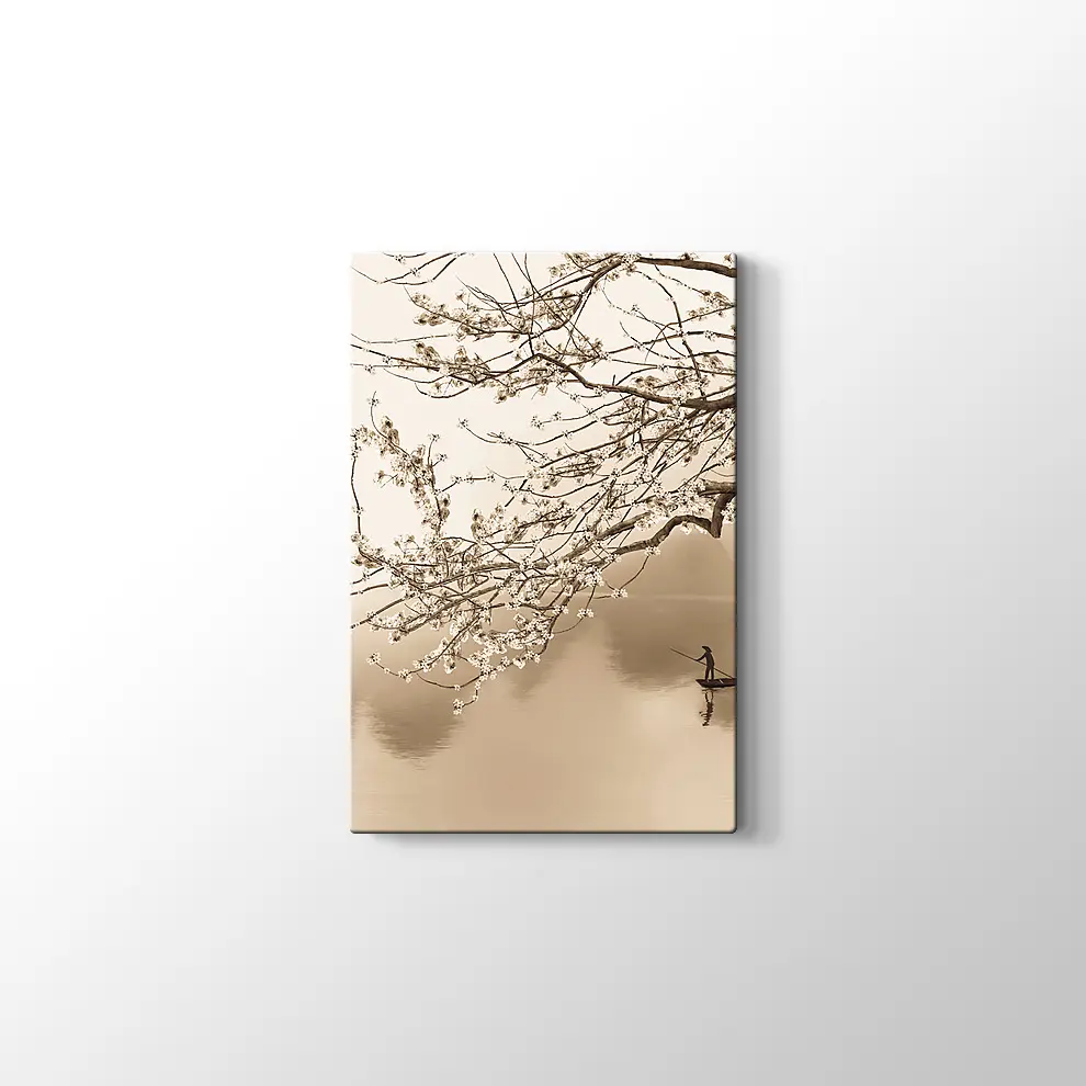 Japon Çiçeği Ağacı Kanvas Tablo