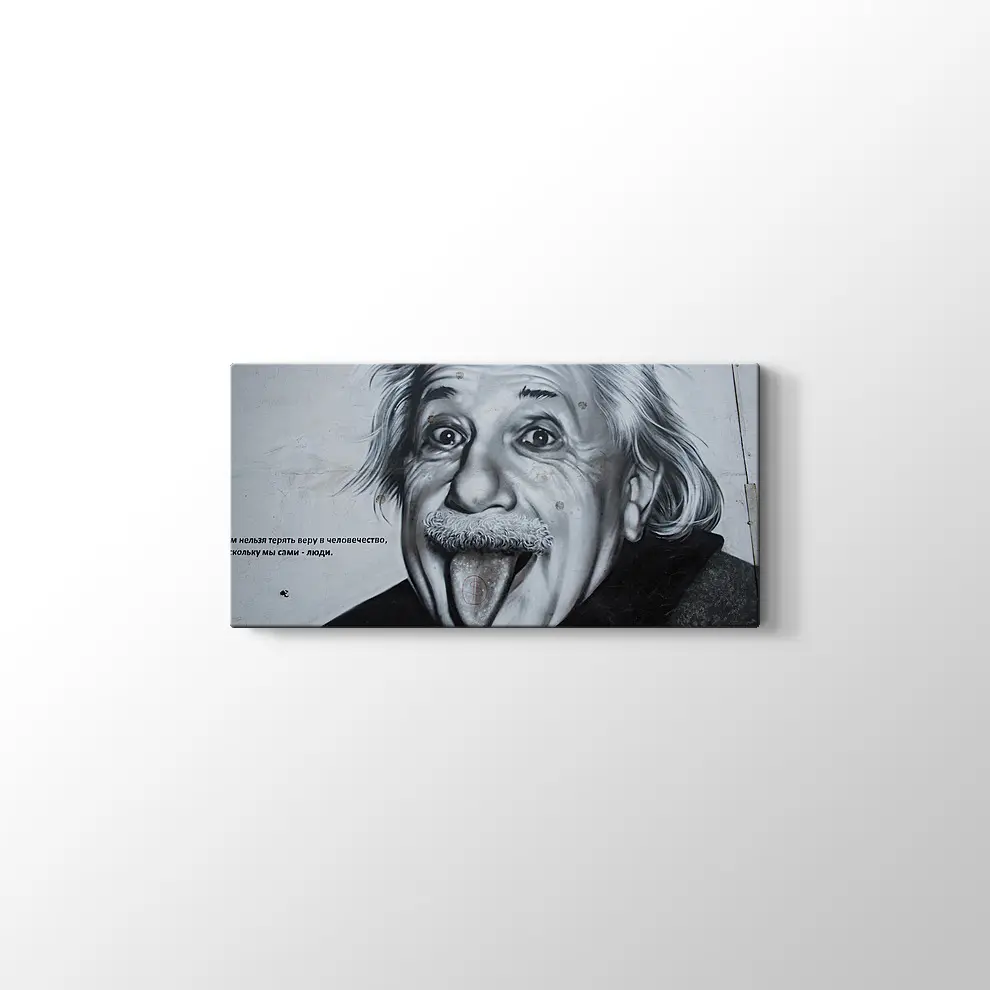 Albert Einstein Kanvas Tablo