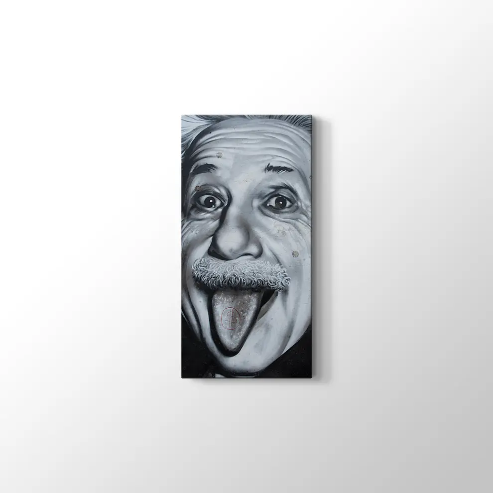 Albert Einstein Kanvas Tablo
