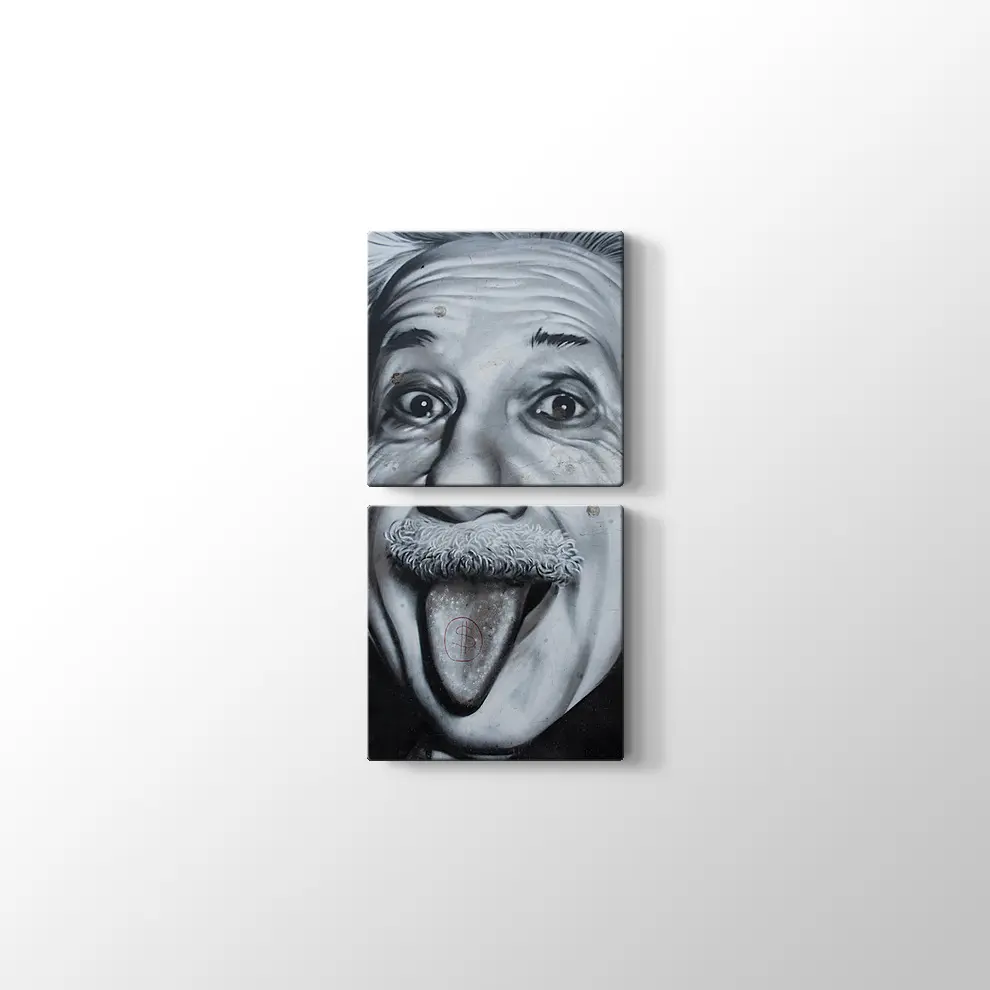 Albert Einstein Kanvas Tablo