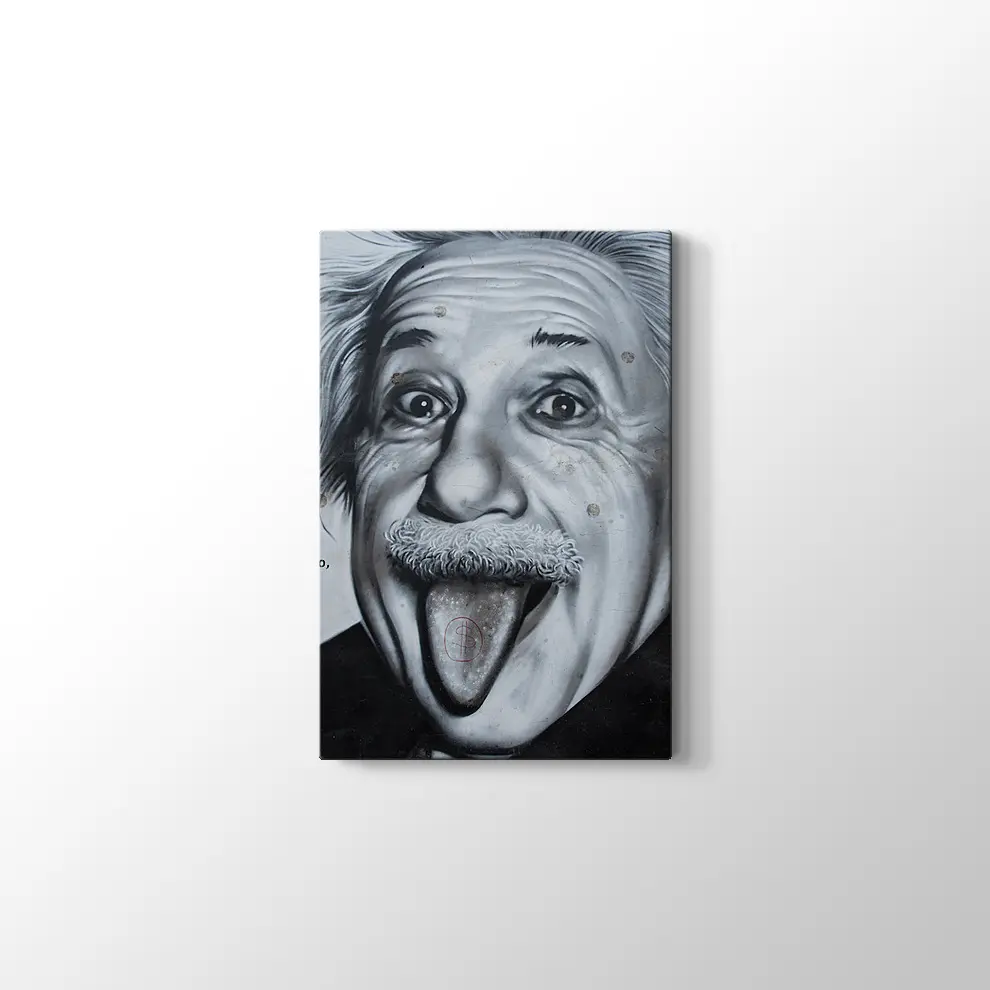 Albert Einstein Kanvas Tablo
