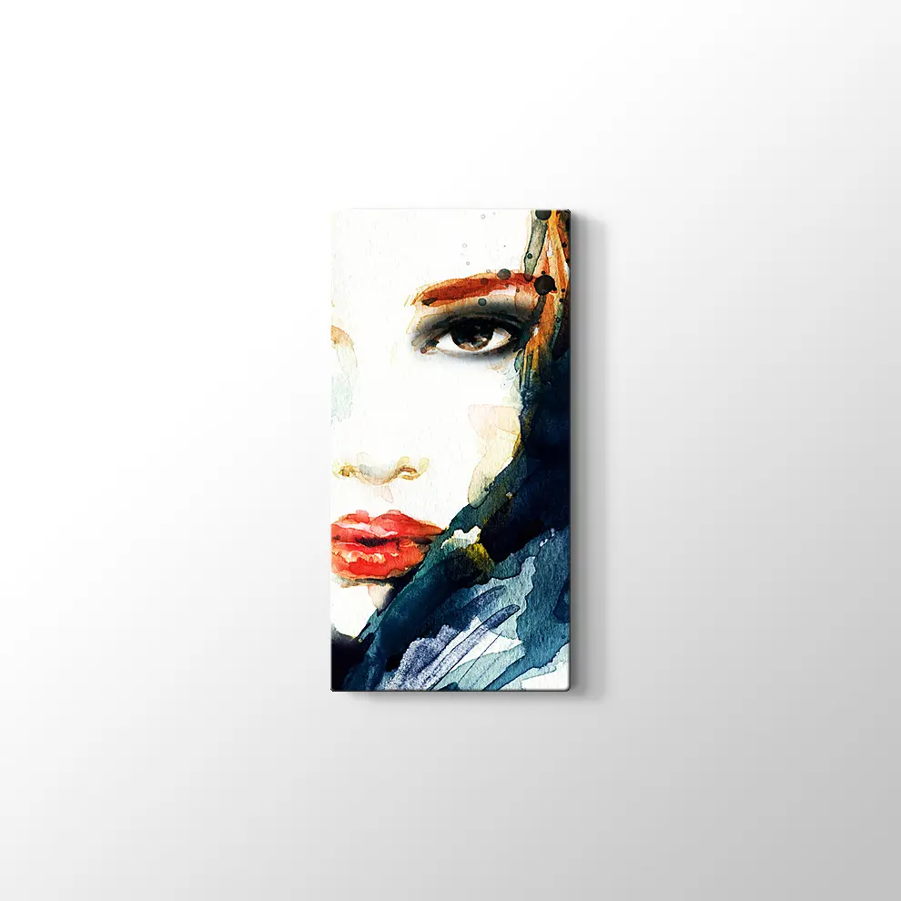 Portre Kadın Kanvas Tablo