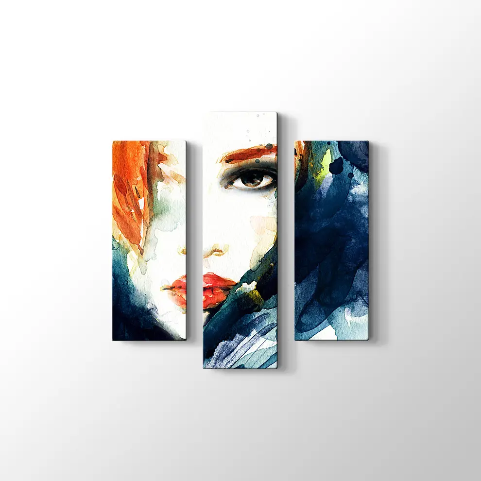 Portre Kadın Kanvas Tablo