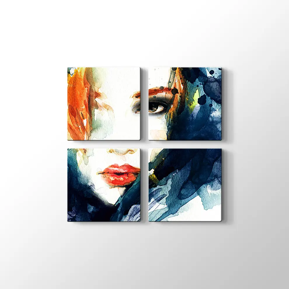 Portre Kadın Kanvas Tablo