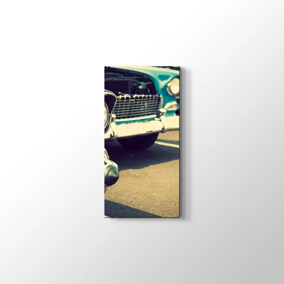 Klasik Arabalar Kanvas Tablo