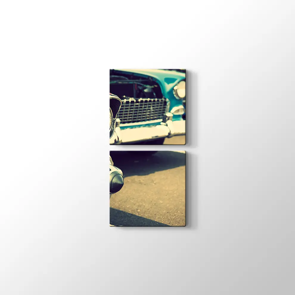 Klasik Arabalar Kanvas Tablo