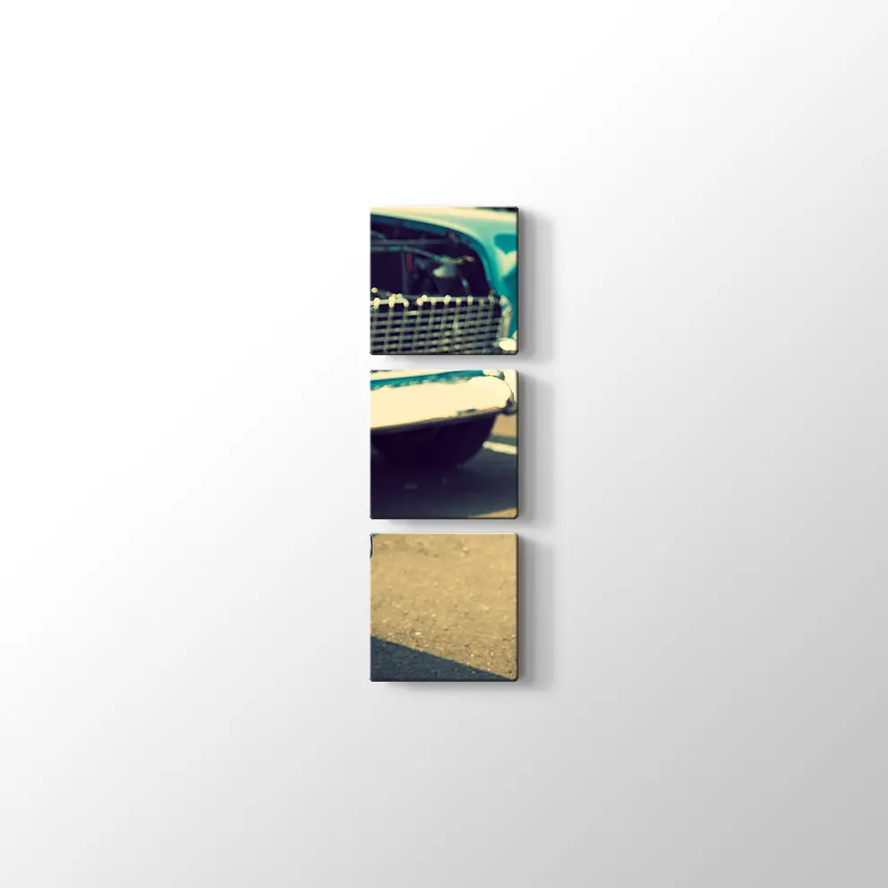 Klasik Arabalar Kanvas Tablo