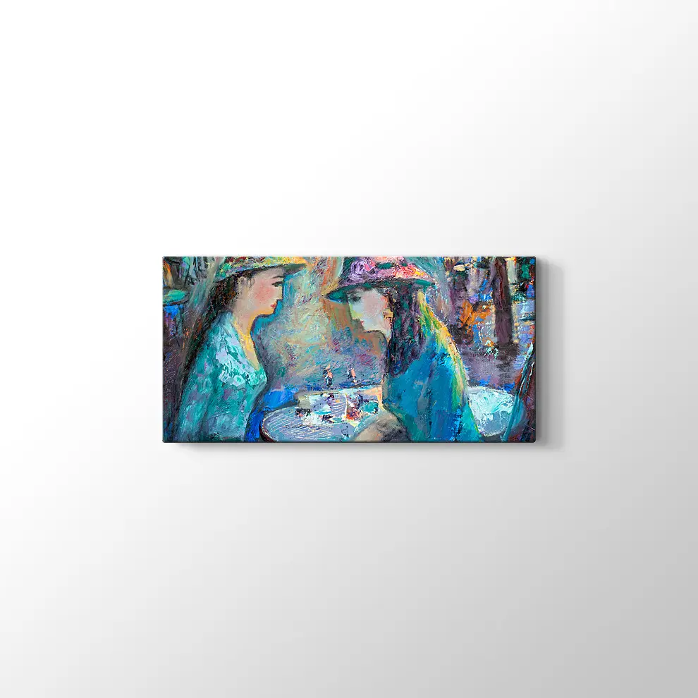 Konuşan Kadınlar Kanvas Tablo