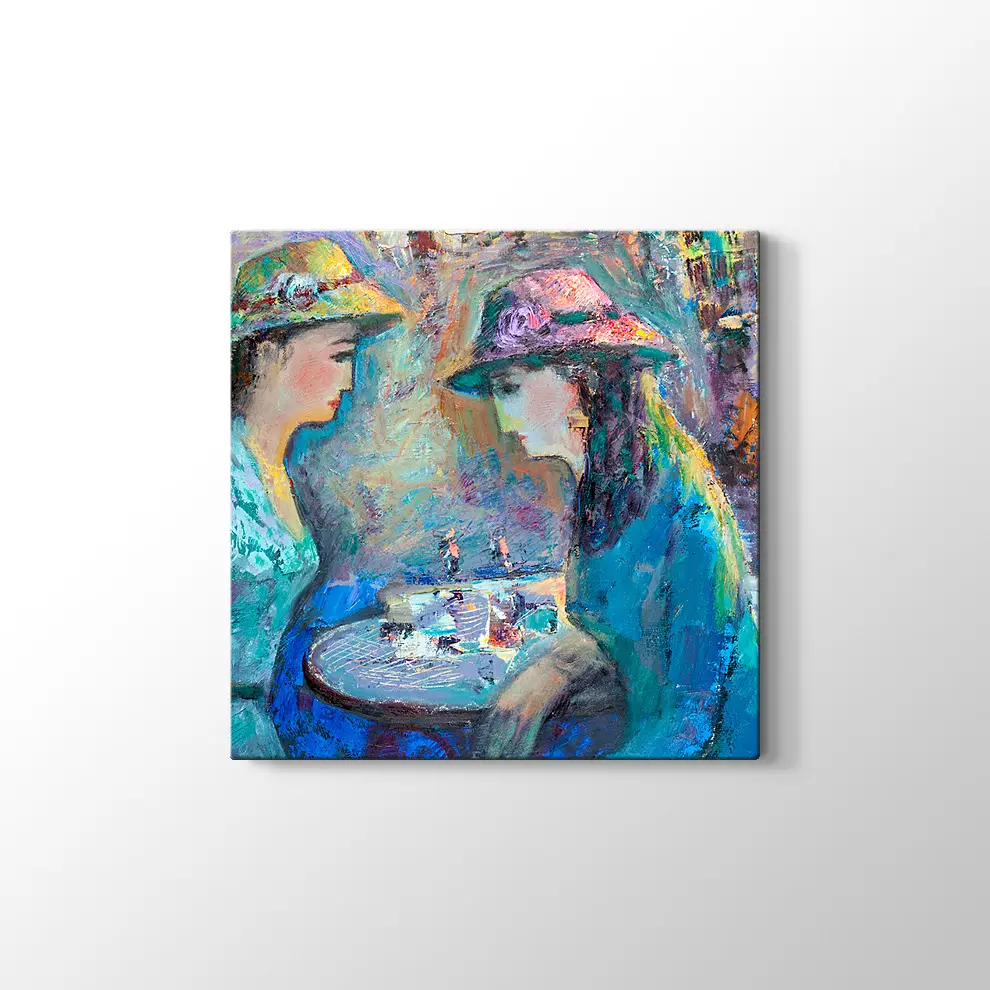 Konuşan Kadınlar Kanvas Tablo