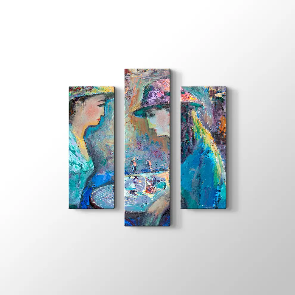 Konuşan Kadınlar Kanvas Tablo