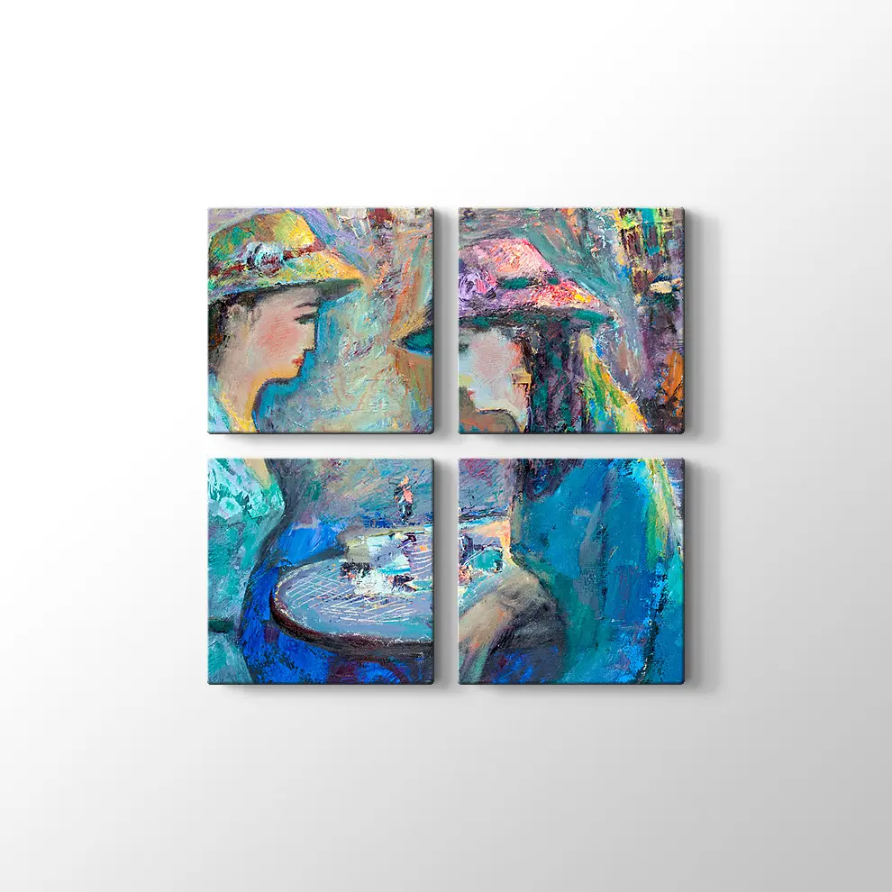 Konuşan Kadınlar Kanvas Tablo