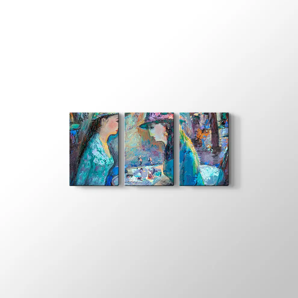 Konuşan Kadınlar Kanvas Tablo