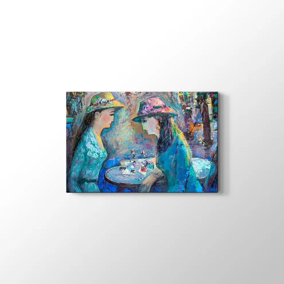 Konuşan Kadınlar Kanvas Tablo