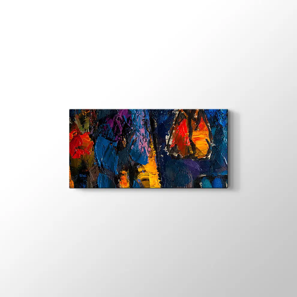 Dekoratif Sanatsal Yağlı Boya Görünümlü Tablo