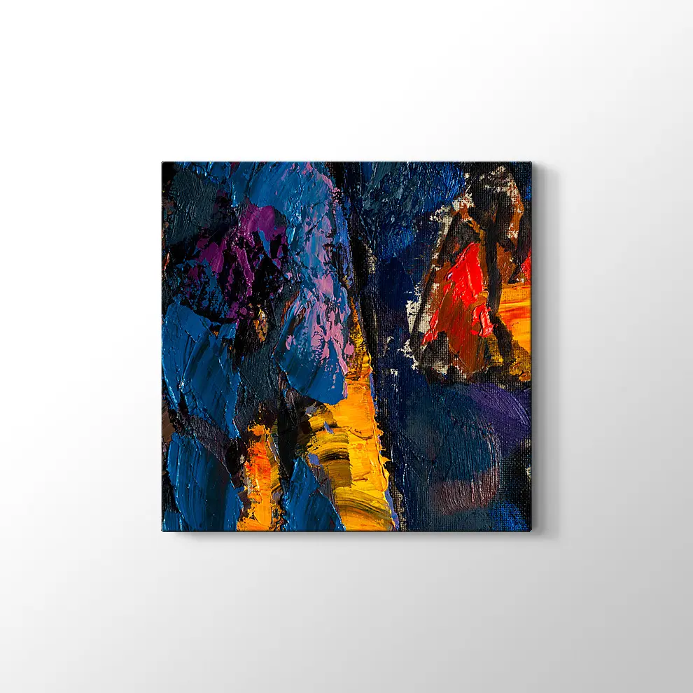 Dekoratif Sanatsal Yağlı Boya Görünümlü Tablo