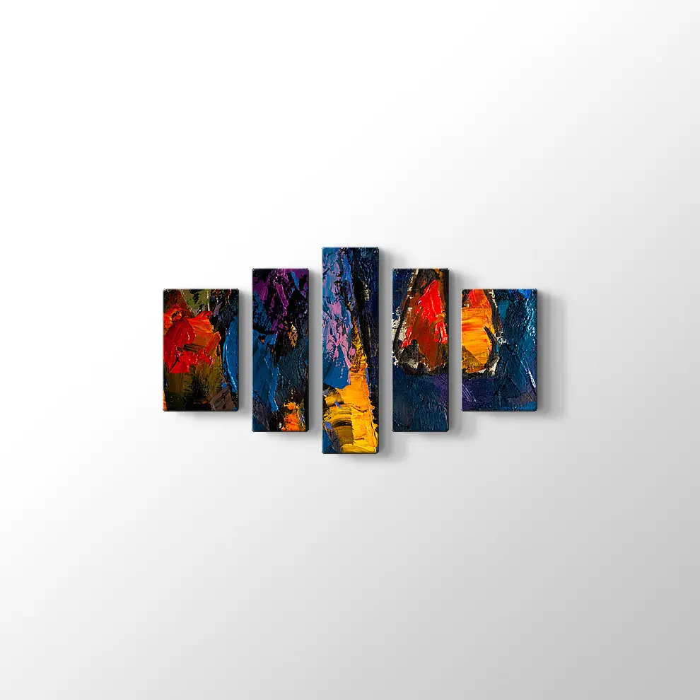 Dekoratif Sanatsal Yağlı Boya Görünümlü Tablo