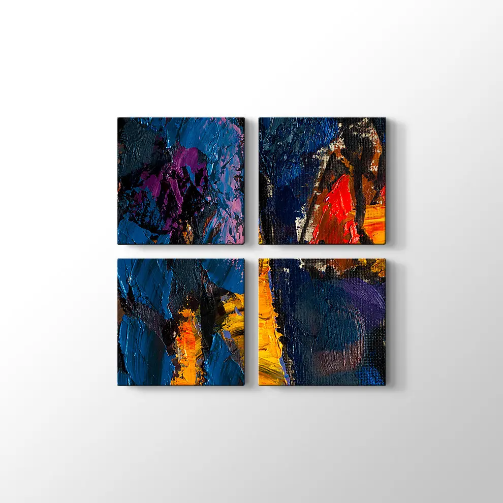 Dekoratif Sanatsal Yağlı Boya Görünümlü Tablo