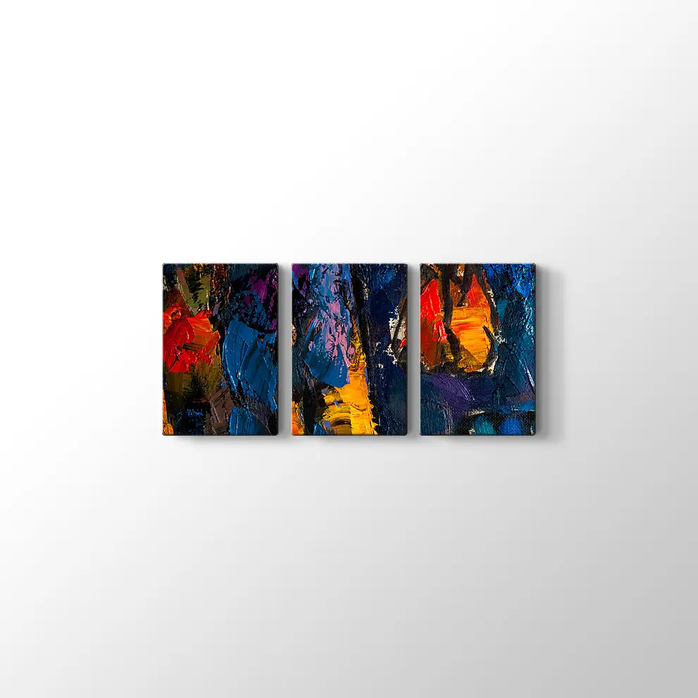 Dekoratif Sanatsal Yağlı Boya Görünümlü Tablo