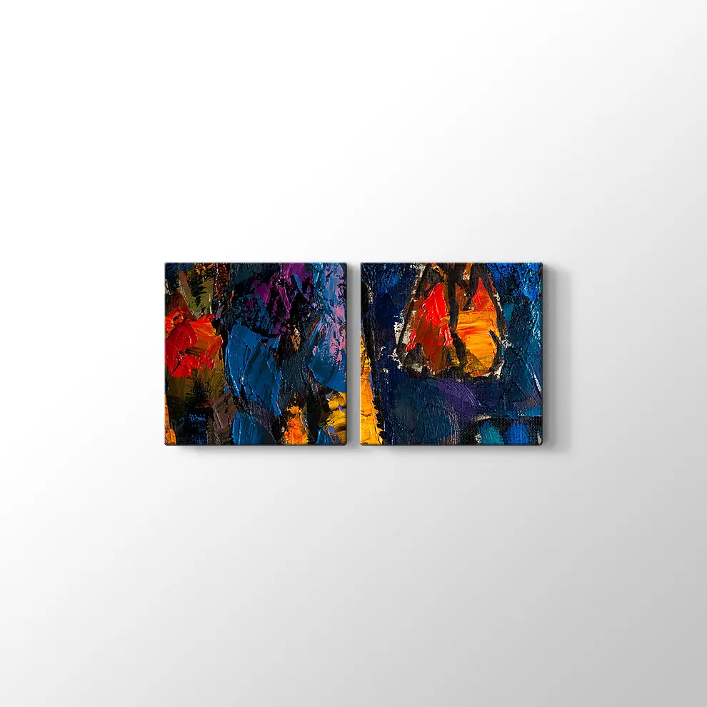 Dekoratif Sanatsal Yağlı Boya Görünümlü Tablo