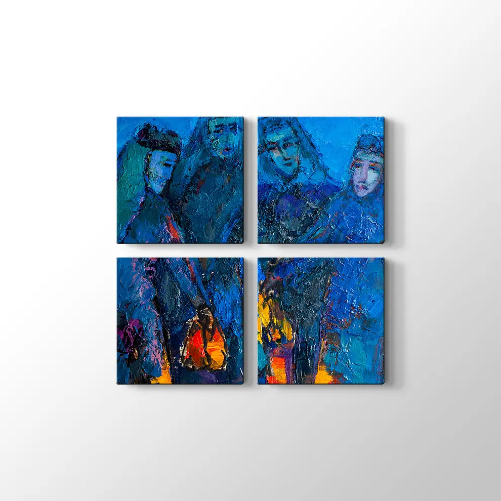 Dekoratif Kadınlar Kanvas Tablo