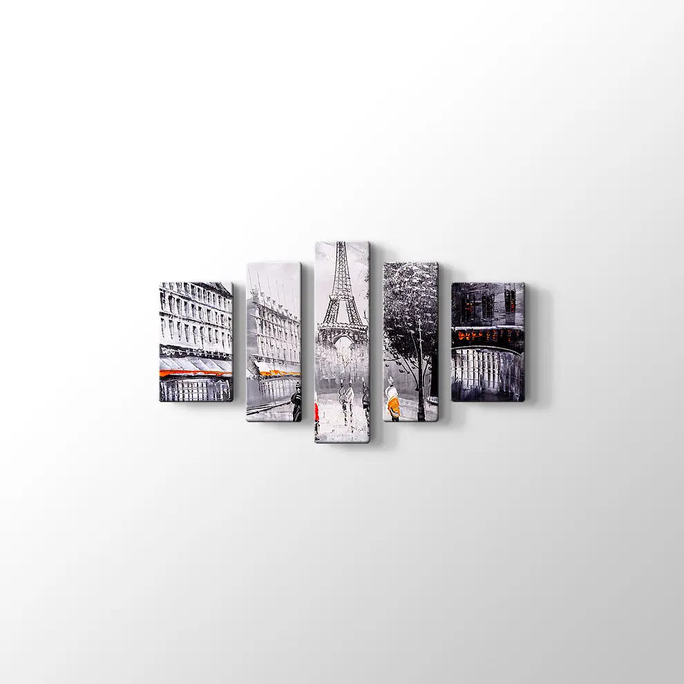 Dekoratif Eyfel Kulesi Kanvas Tablo