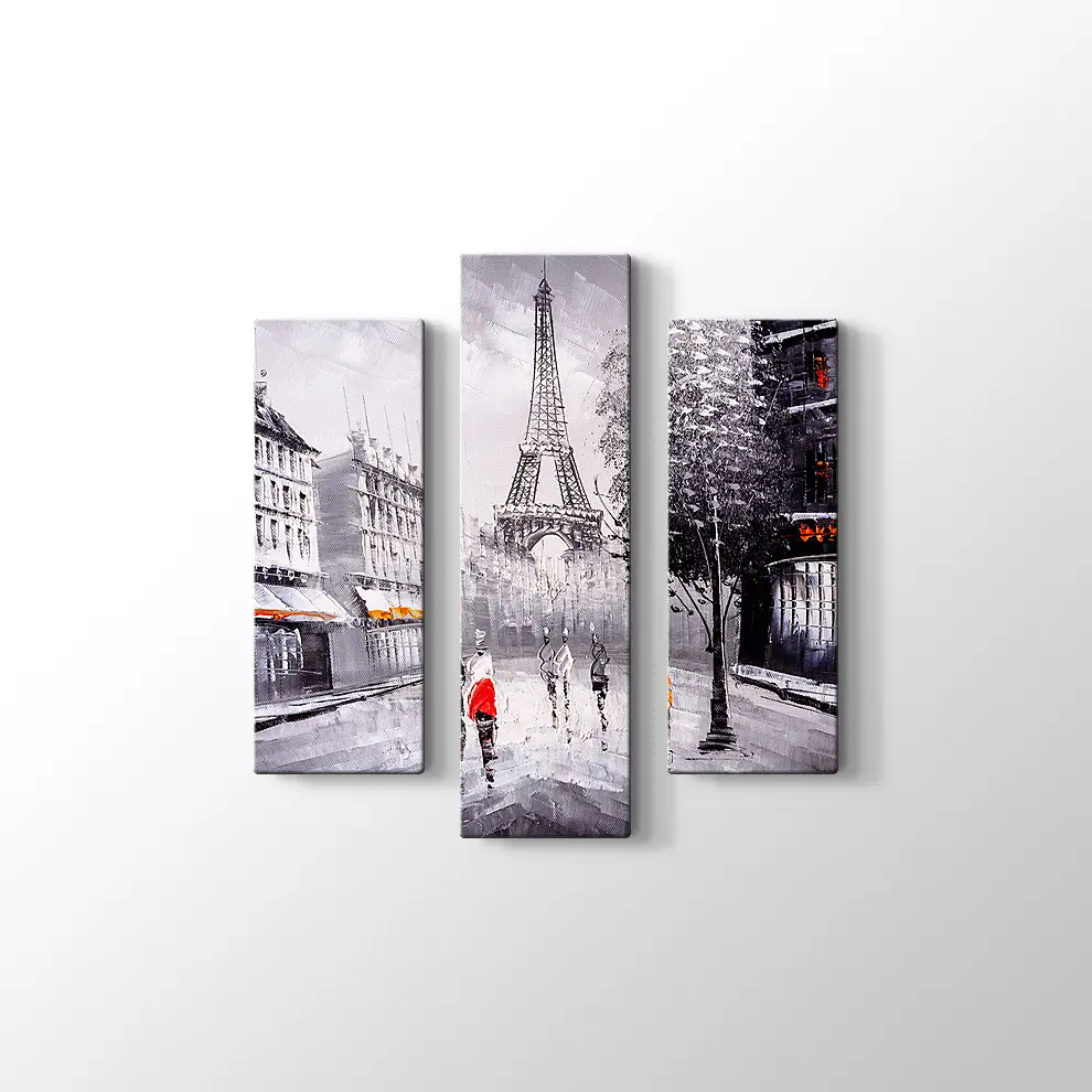 Dekoratif Eyfel Kulesi Kanvas Tablo
