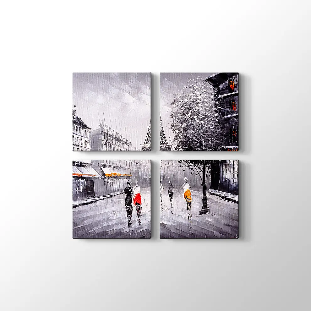 Dekoratif Eyfel Kulesi Kanvas Tablo