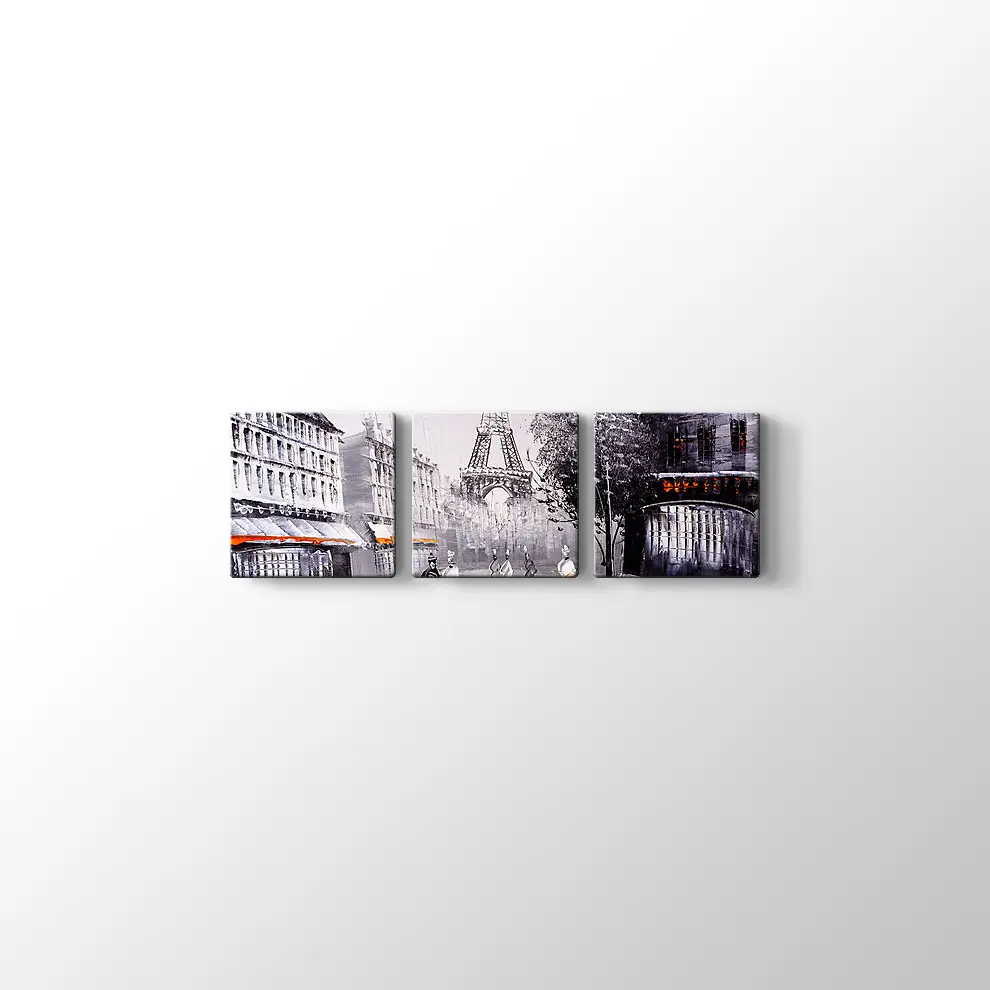 Dekoratif Eyfel Kulesi Kanvas Tablo