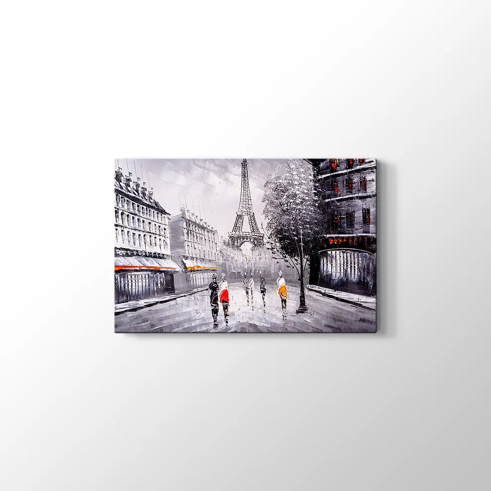 Dekoratif Eyfel Kulesi Kanvas Tablo