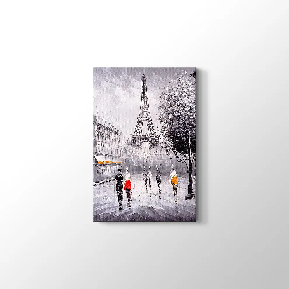 Dekoratif Eyfel Kulesi Kanvas Tablo