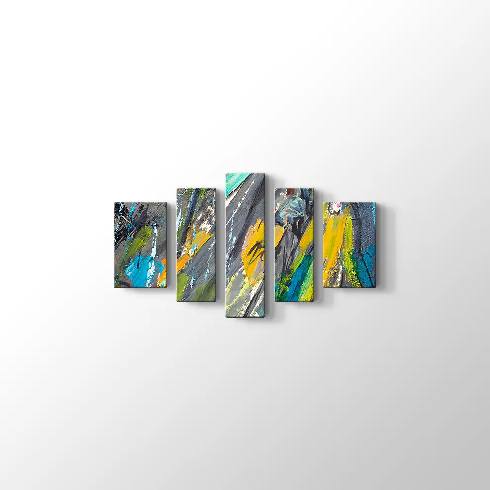 Dekoratif Şemsiyeli Kadın Kanvas Tablo