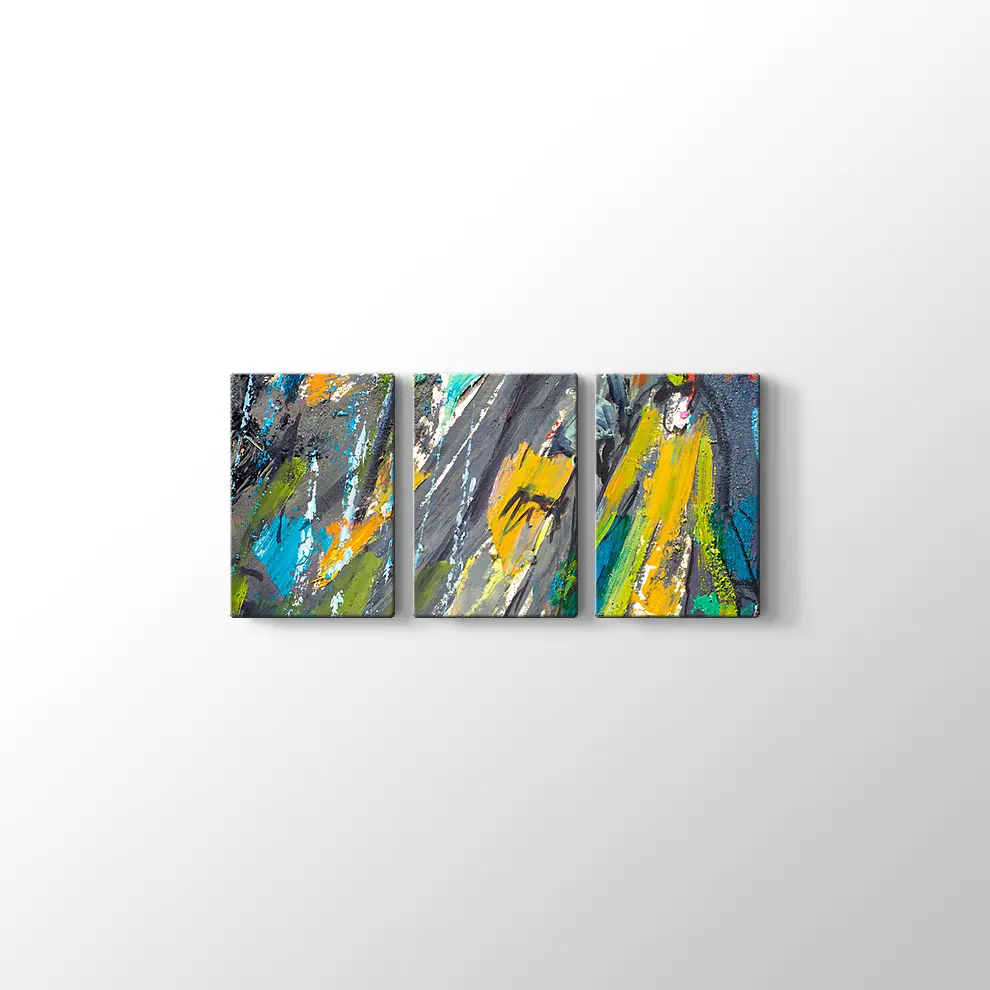 Dekoratif Şemsiyeli Kadın Kanvas Tablo