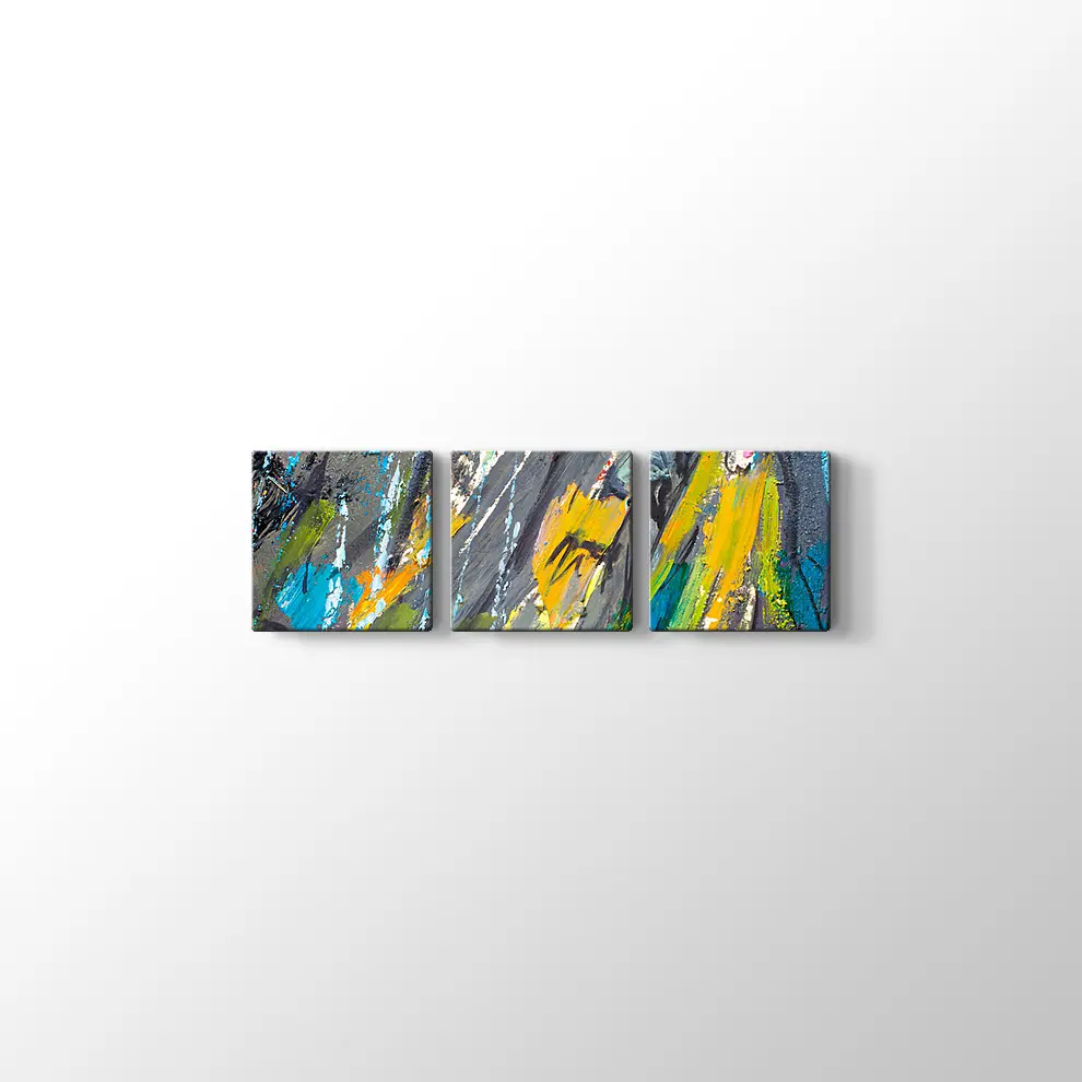 Dekoratif Şemsiyeli Kadın Kanvas Tablo