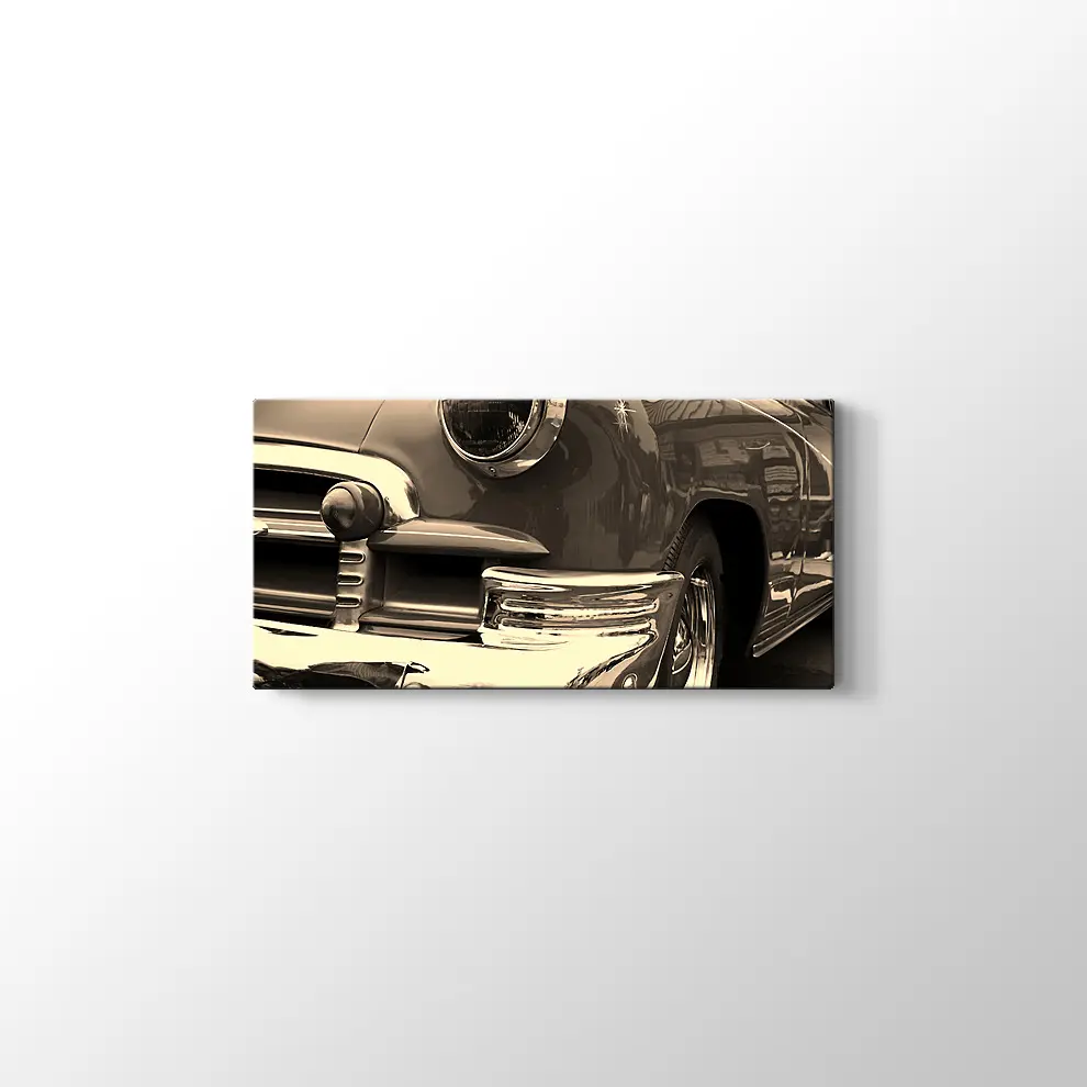1950 Model Klasik Araba Kanvas Tablo